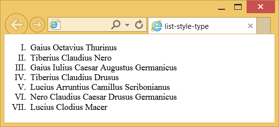 Применение свойства list-style-type