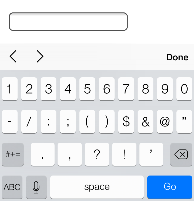 Элемент <input> со значением number у атрибута type для iOS7