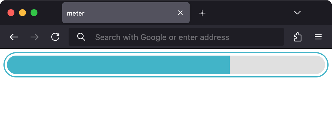 Вид meter в Firefox
