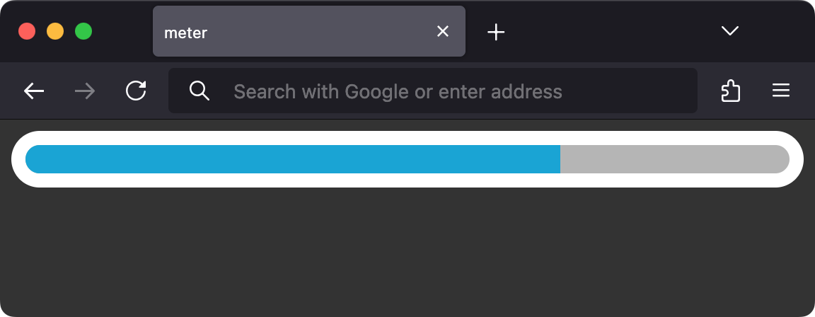 Вид meter в Firefox
